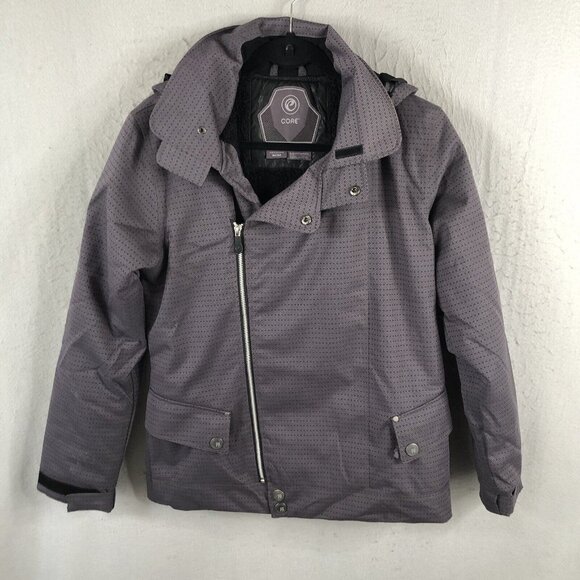 Core Jackets & Blazers - Core Powder Room Jacket Women Medium Gray Snowboarding 5000mm Ski Lined Outdoor